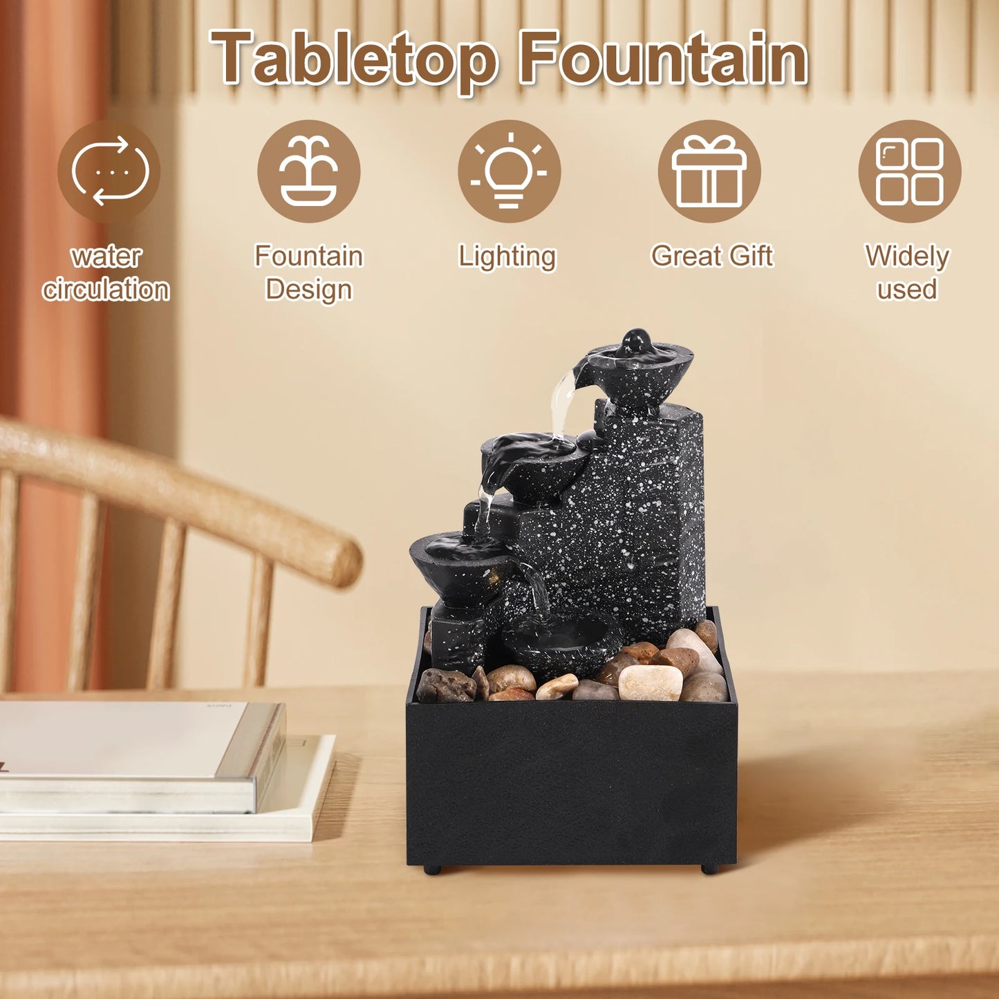 Fontaine décorative anti-stress – Relaxation, méditation & son apaisant