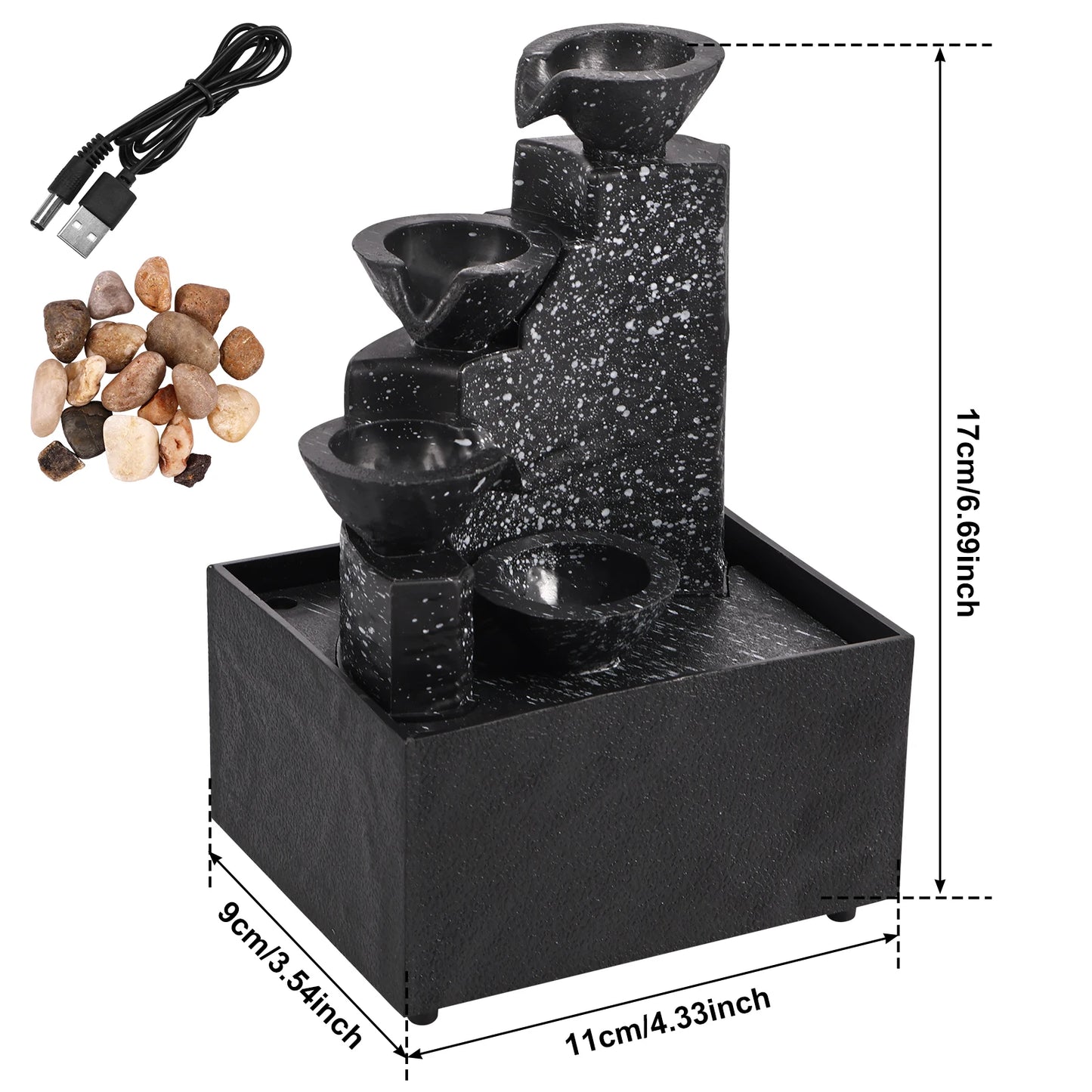 Fontaine décorative anti-stress – Relaxation, méditation & son apaisant