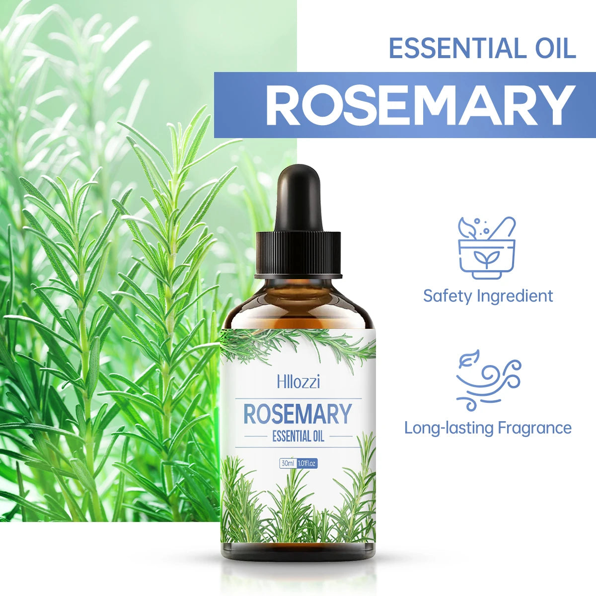 Huile essentielle de romarin – Booster naturel de concentration pour diffuseur