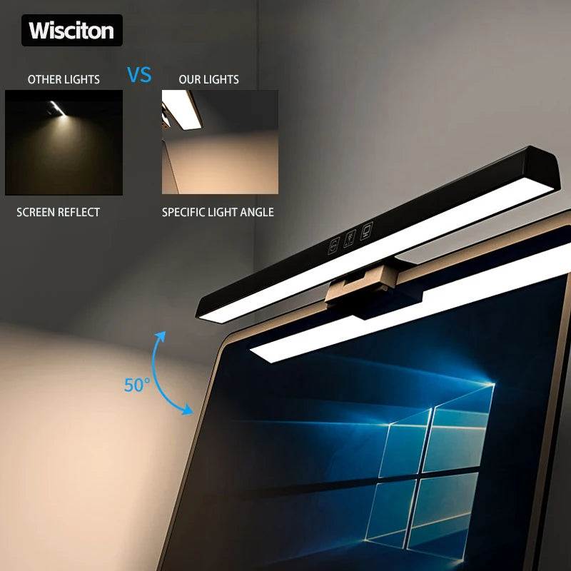 Lampe LED écran PC – Lumière douce anti-fatigue pour bureau USB