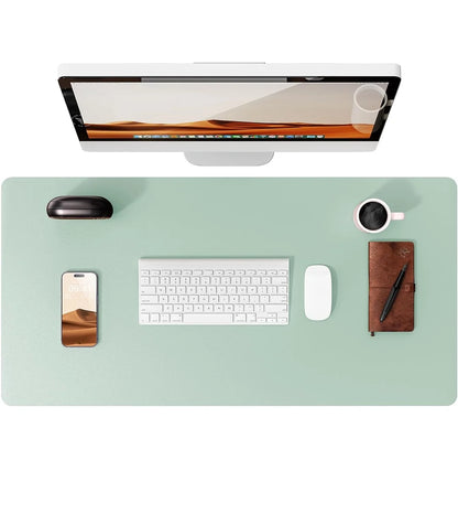 Tapis de bureau en cuir – Protection élégante pour clavier, souris & accessoires