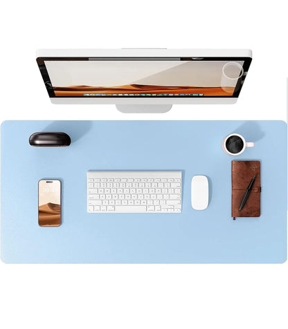 Tapis de bureau en cuir – Protection élégante pour clavier, souris & accessoires