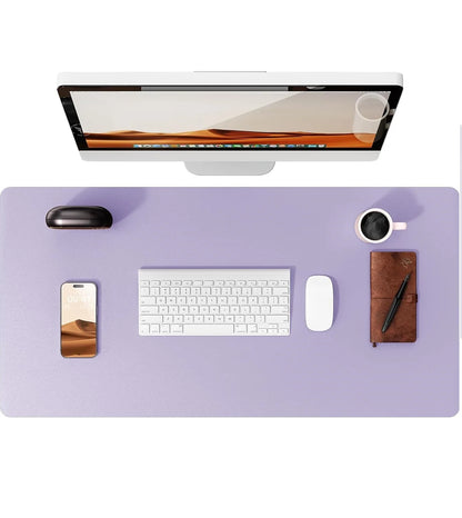 Tapis de bureau en cuir – Protection élégante pour clavier, souris & accessoires